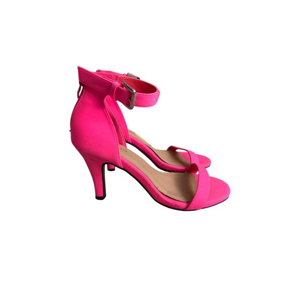 TORRID Pink Ankle Strap Sandals Heels Size 8 Wide - Picture 10 of 13